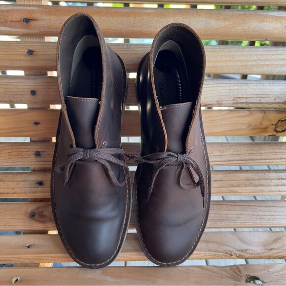 Clarks Men’s Desert Boots | Size 11 | Dark Brown Leather - Picture 4 of 12